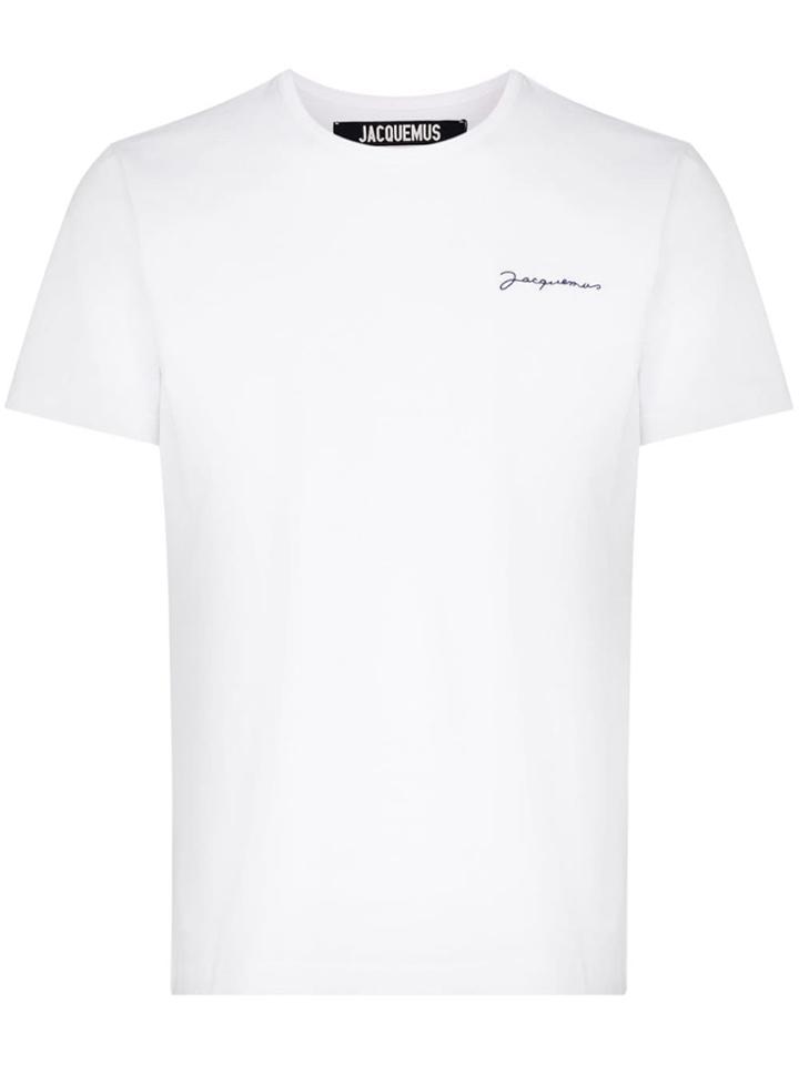 Jacquemus Logo Print Cotton T-shirt - White