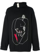 Yohji Yamamoto Face & Hand Jq Turtle H Jumper