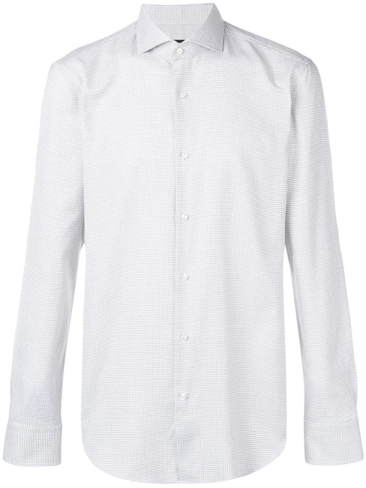 Boss Hugo Boss Slim-fit Checked Shirt - White