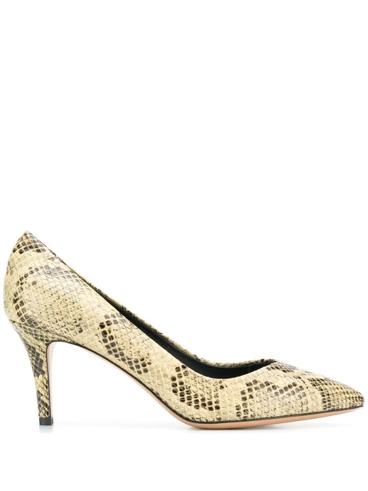 Isabel Marant Snakeskin Print Pumps - Neutrals