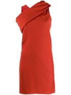 Rick Owens Cross Neck Longline Top - Red