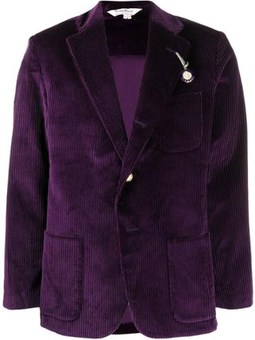 Rowing Blazers Single Breasted Corduroy Blazer - Purple