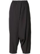 132 5. Issey Miyake Drop Crotch Cropped Pants - Grey