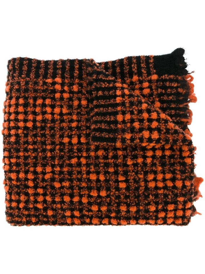 Faliero Sarti 'bic Boc' Scarf, Women's, Yellow/orange, Virgin Wool/cashmere/polyamide/silk