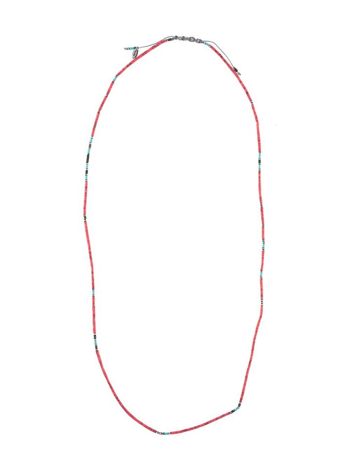 M. Cohen Ethnic Necklace - Red