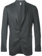 Ermenegildo Zegna Two Button Blazer, Men's, Size: 50, Grey, Cashmere/silk/cotton