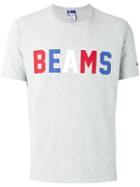 Champion Beams Print T-shirt, Men's, Size: Medium, Grey, Cotton/polyester