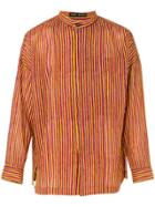 Issey Miyake Vintage Mandarin Collar Shirt - Multicolour