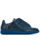 Maison Margiela Future Sneakers, Men's, Size: 41, Blue, Calf Leather/leather/rubber