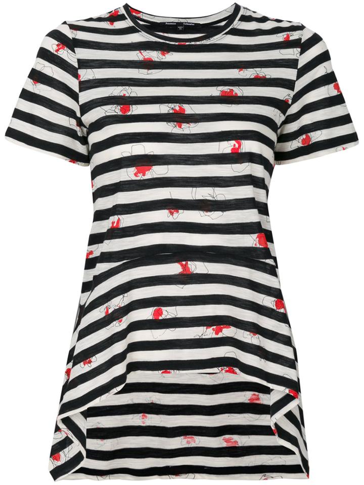 Proenza Schouler Short Sleeve Flare T-shirt - Black