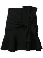 Cinq A Sept Front Knot Short Skirt - Black