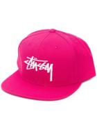 Stussy Embroidered Baseball Cap - Pink