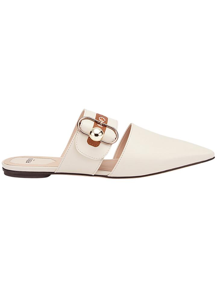 Fendi Sabot Mules - Nude & Neutrals