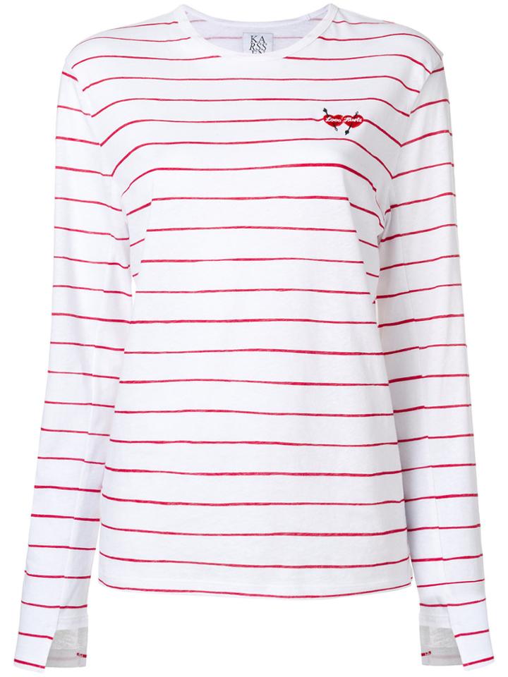 Zoe Karssen Striped T-shirt - White