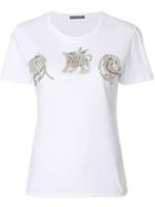 Alexander Mcqueen Embroidered Appliqués T-shirt - White