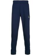 Ea7 Emporio Armani Logo Printed Track Pants - Blue