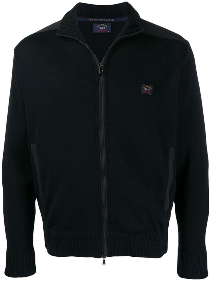 Paul & Shark Logo Embroidered Jacket - Blue