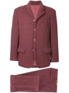 Comme Des Garçons Vintage Two-tone Textured Suit - Pink & Purple