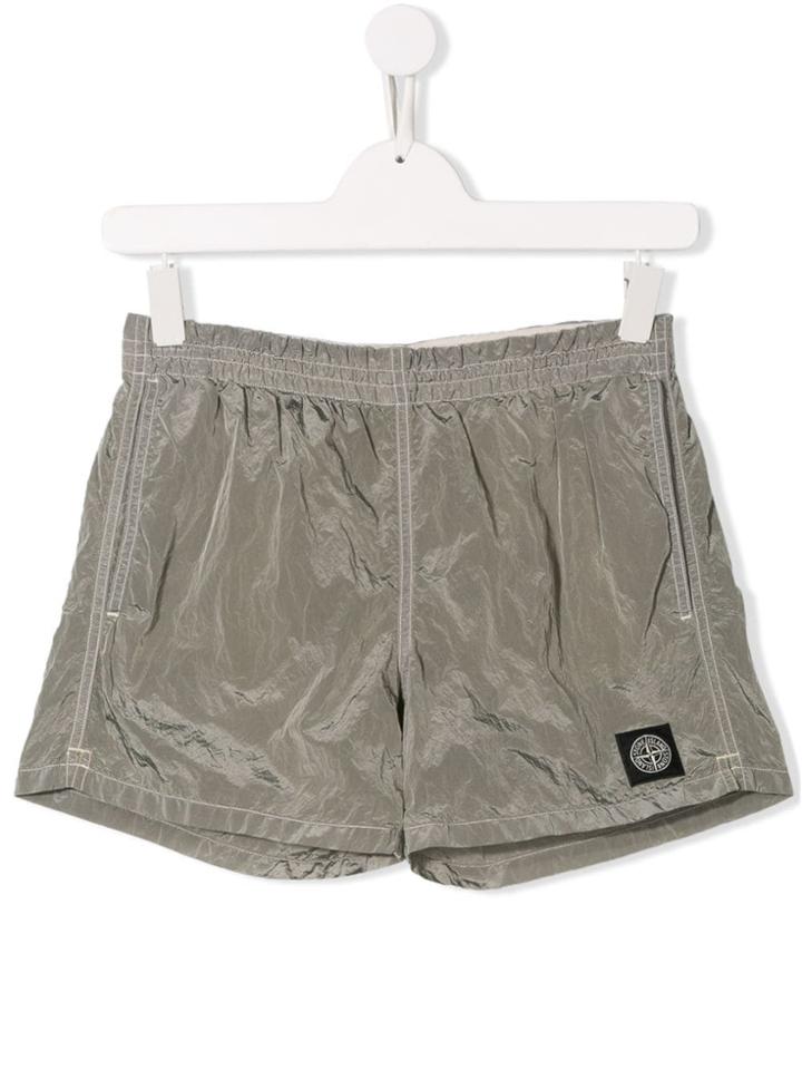 Stone Island Junior Teen Casual Shorts - Grey