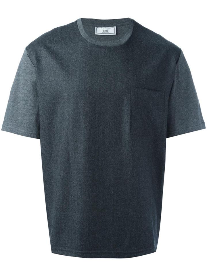 Ami Alexandre Mattiussi Chest Pocket T-shirt - Grey
