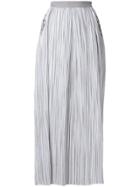 Lorena Antoniazzi Striped Maxi Skirt With Sequin Star Details - White