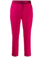 Semicouture Cropped Tailored Trousers - Pink