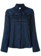 Cecilie Copenhagen 'style' Multi-pattern Shirt, Women's, Blue, Cotton
