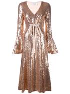 Prabal Gurung Sequined Midi Dress - Metallic