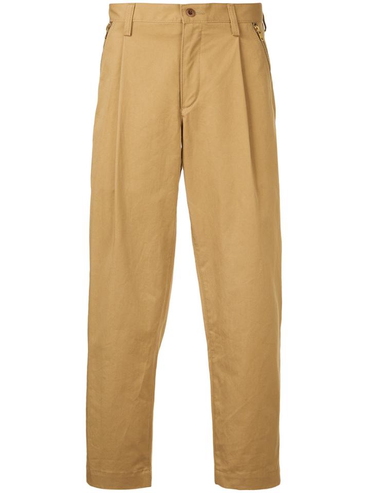 Kolor Cropped Tailored Trousers - Brown