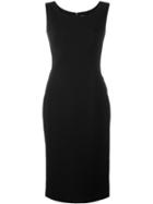 Dolce & Gabbana Fitted Dress, Women's, Size: 44, Black, Virgin Wool/spandex/elastane/silk