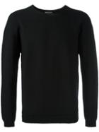 Emporio Armani Plain Sweatshirt, Men's, Size: 46, Black, Polyamide