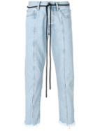 Off-white - Cropped Tapered Jeans - Men - Cotton/polyester - 34, Blue, Cotton/polyester