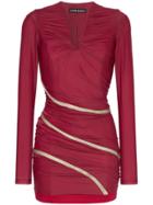 Y/project Fitted Draped Maxi Dress - Red