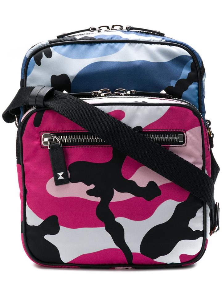 Valentino Valentino Garavani Camouflage Messenger Bag - Blue