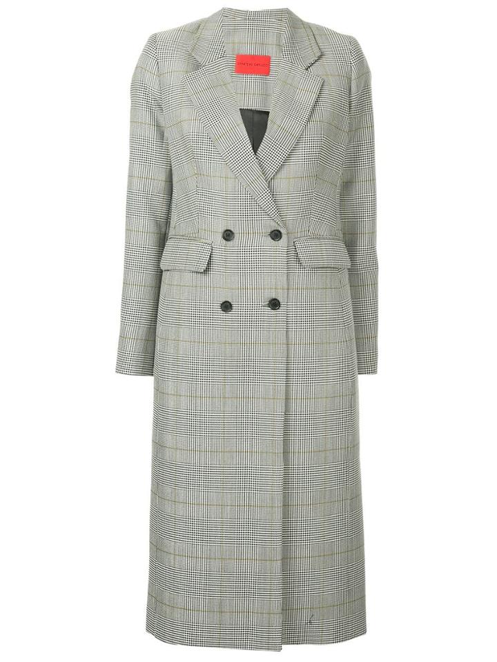 Strateas Carlucci Checked Coat - Multicolour