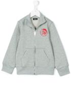 Diesel Kids - Logo Print Jacket - Kids - Cotton - 3 Yrs, Grey