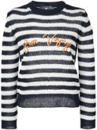Alexa Chung Bon Voyage Knitted Sweater - Blue