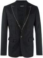 Dsquared2 London Tux Studded Lapel Jacket - Black