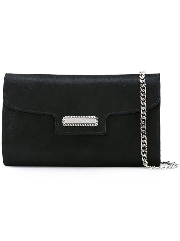 Casadei - Clutch Bag - Women - Nappa Leather/kid Leather - One Size, Black, Nappa Leather/kid Leather