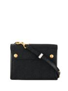 Thom Browne Combo Leather Mail Envelope Bag - Black