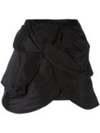 J.w.anderson Mini A-line Skirt, Women's, Size: 6, Black, Silk/acetate