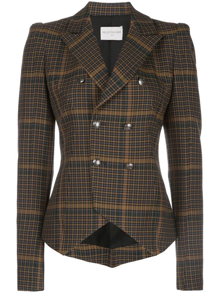 Valentina Shah Amanda Check Print Blazer - Multicolour