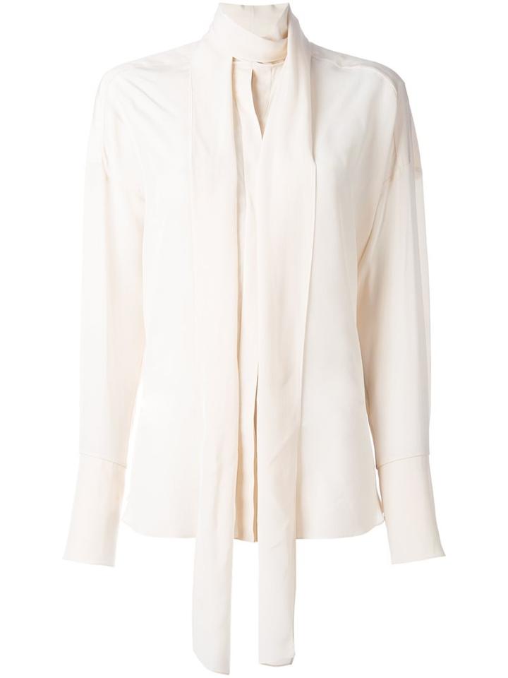 Chloé Neck Tie Blouse, Women's, Size: 40, Pink/purple, Silk