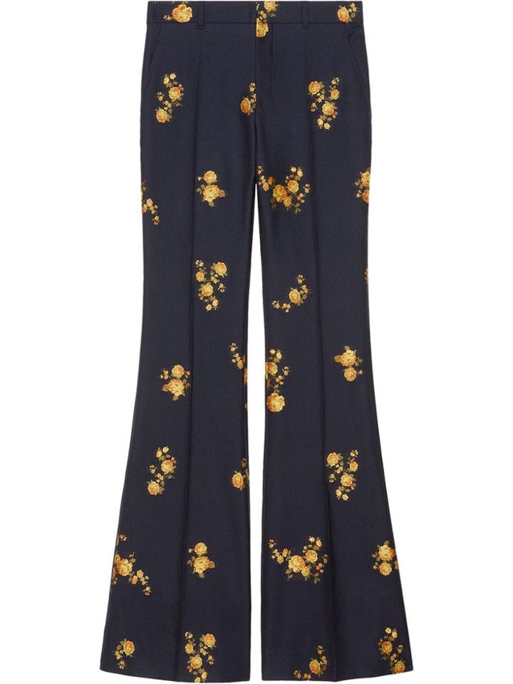 Gucci Floral Fil Coupé Pant - Blue