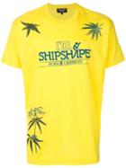 Creatures Of The Wind Leaf Embroidered T-shirt - Yellow & Orange