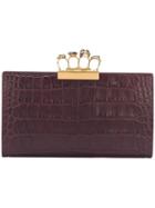 Alexander Mcqueen Knuckle Duster Clutch - Brown