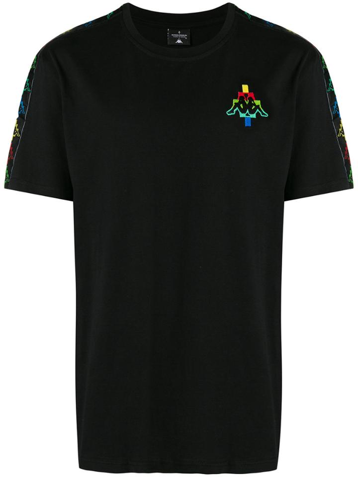 Marcelo Burlon County Of Milan Black Multicolour Logo T-shirt