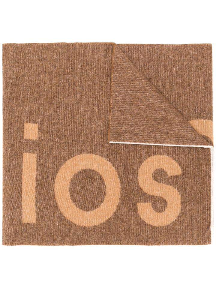 Acne Studios Toronty Logo Scarf - Brown