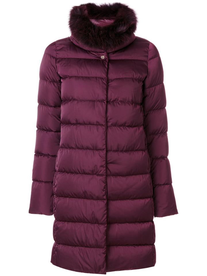 Herno Padded Coat - Pink & Purple