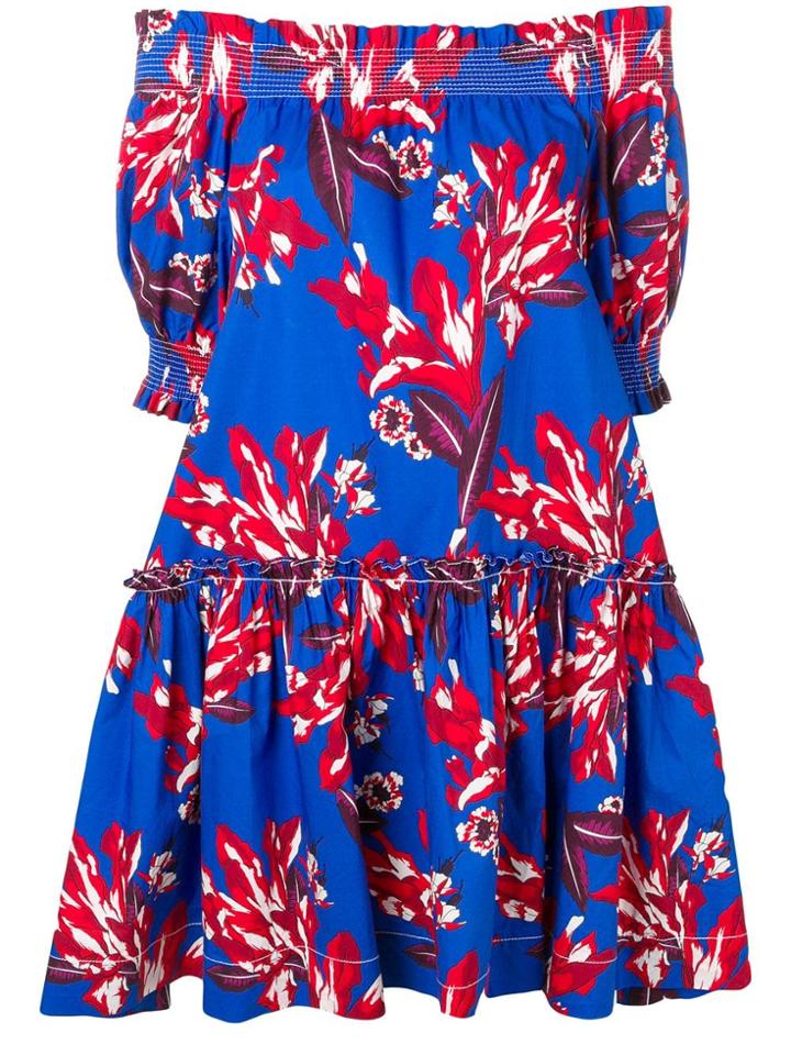 P.a.r.o.s.h. Floral-printed Dress - Blue